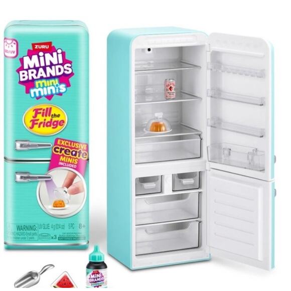 Mini Brands Minis Fill the Fridge Light Up REFRIGERATOR Play set Blind Surprise - Picture 4 of 4